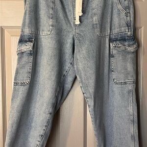 GAP Light Blue Women's Cargo Jeans